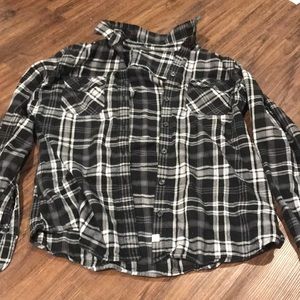Black and white flannel